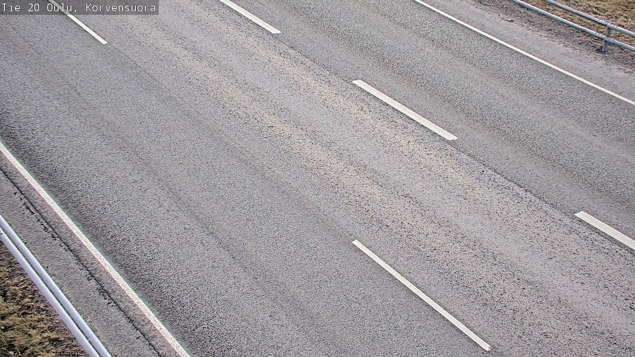 Weather Camera Image Road 20 Oulu Korvensuora, Oulu, Pohjois-Pohjanmaa
