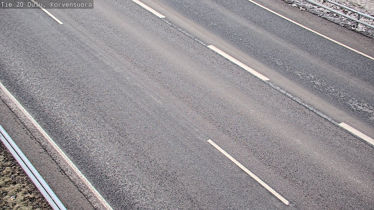 Weather Camera Image Väg 20 Uleåborg Korvensuora, Oulu, Pohjois-Pohjanmaa