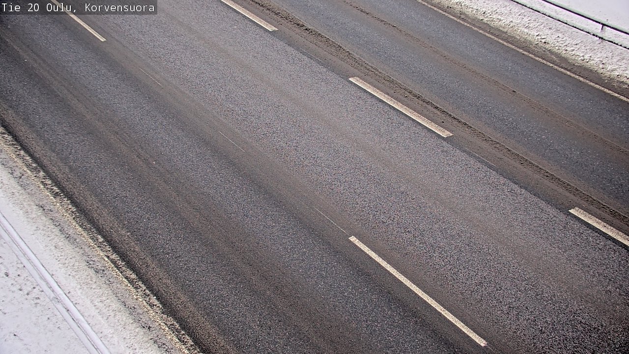 Weather Camera Image Väg 20 Uleåborg Korvensuora, Oulu, Pohjois-Pohjanmaa