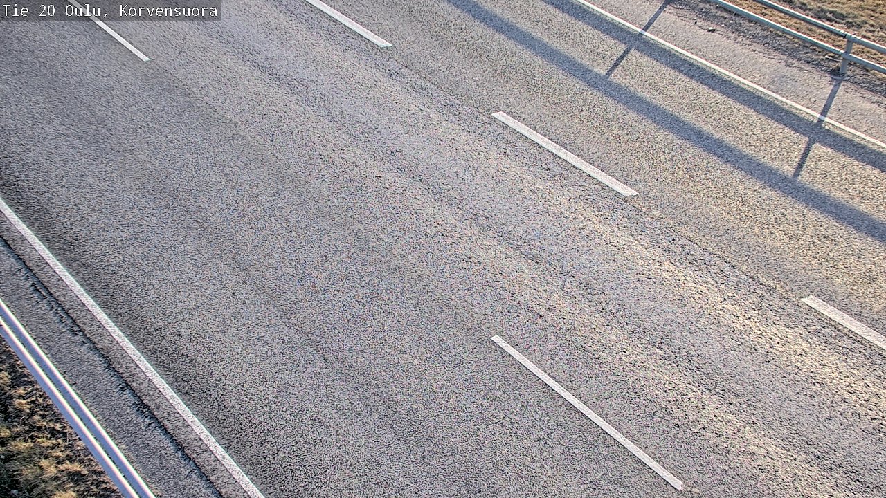 Weather Camera Image Road 20 Oulu Korvensuora, Oulu, Pohjois-Pohjanmaa