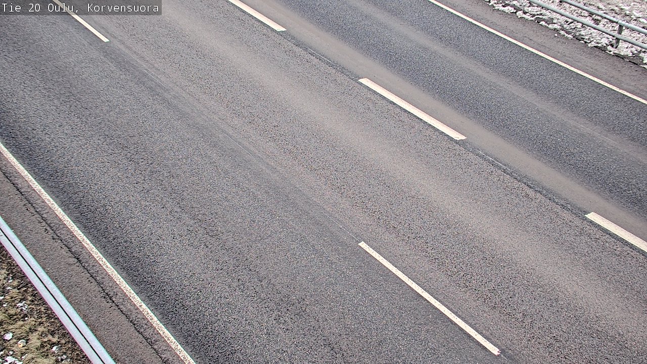 Weather Camera Image Road 20 Oulu Korvensuora, Oulu, Pohjois-Pohjanmaa