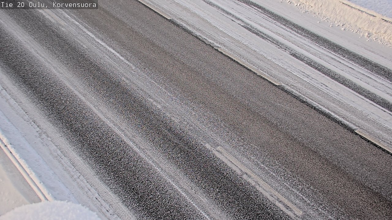 Weather Camera Image Road 20 Oulu Korvensuora, Oulu, Pohjois-Pohjanmaa