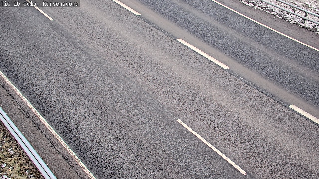 Weather Camera Image Road 20 Oulu Korvensuora, Oulu, Pohjois-Pohjanmaa