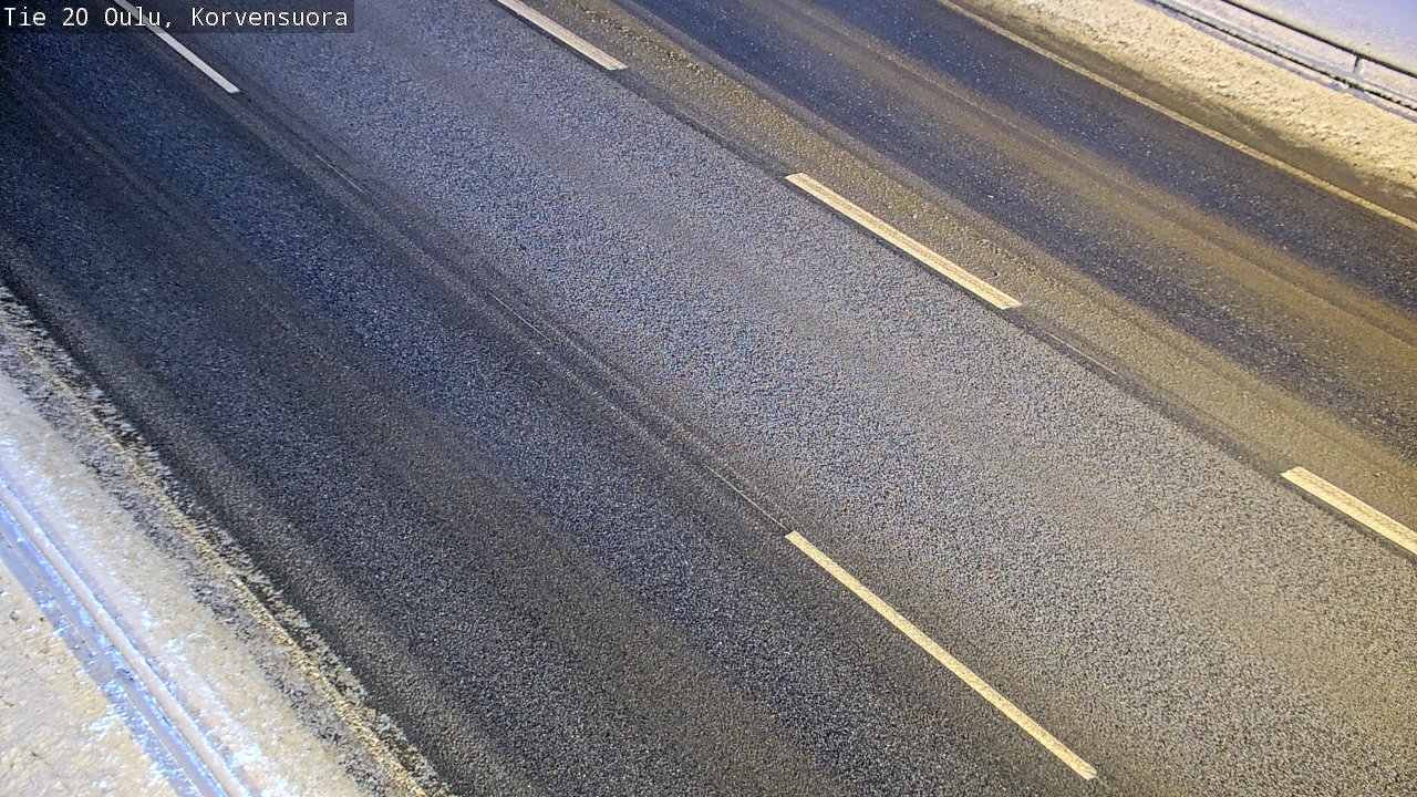 Weather Camera Image Väg 20 Uleåborg Korvensuora, Oulu, Pohjois-Pohjanmaa