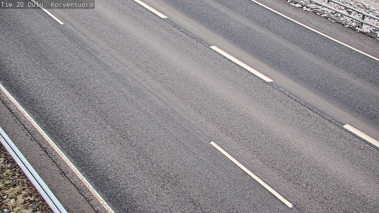 Weather Camera Image Road 20 Oulu Korvensuora, Oulu, Pohjois-Pohjanmaa