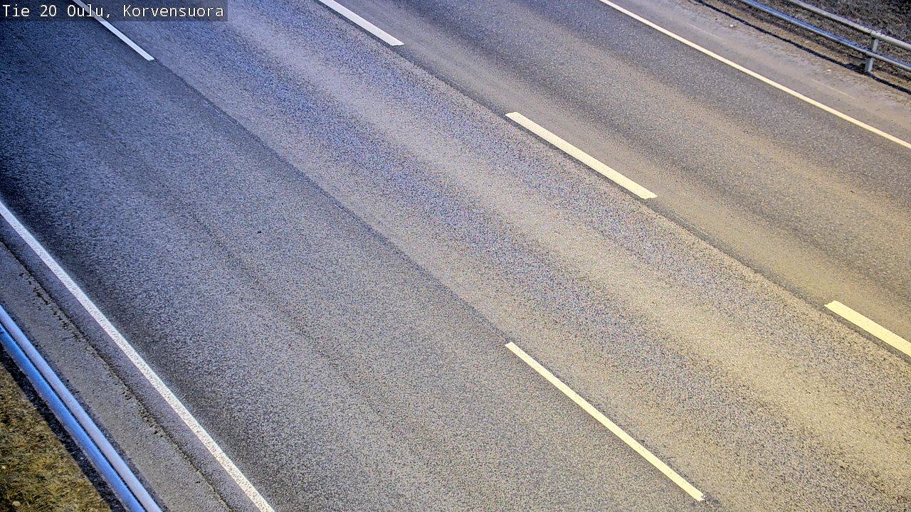 Weather Camera Image Road 20 Oulu Korvensuora, Oulu, Pohjois-Pohjanmaa