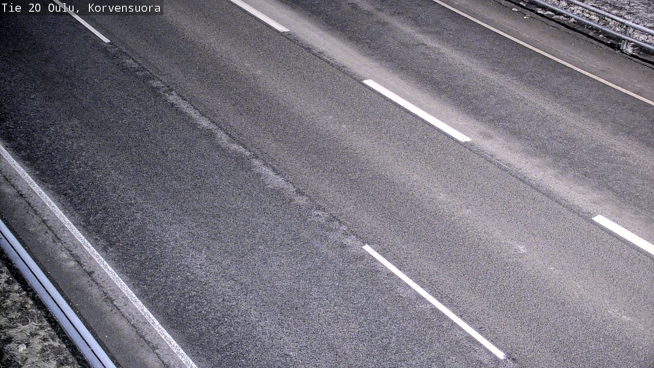 Weather Camera Image Väg 20 Uleåborg Korvensuora, Oulu, Pohjois-Pohjanmaa