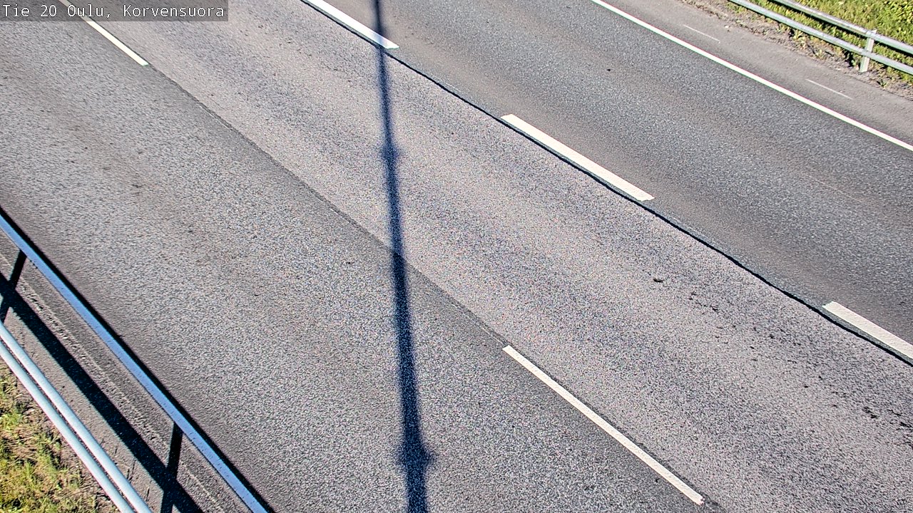 Weather Camera Image Väg 20 Uleåborg Korvensuora, Oulu, Pohjois-Pohjanmaa