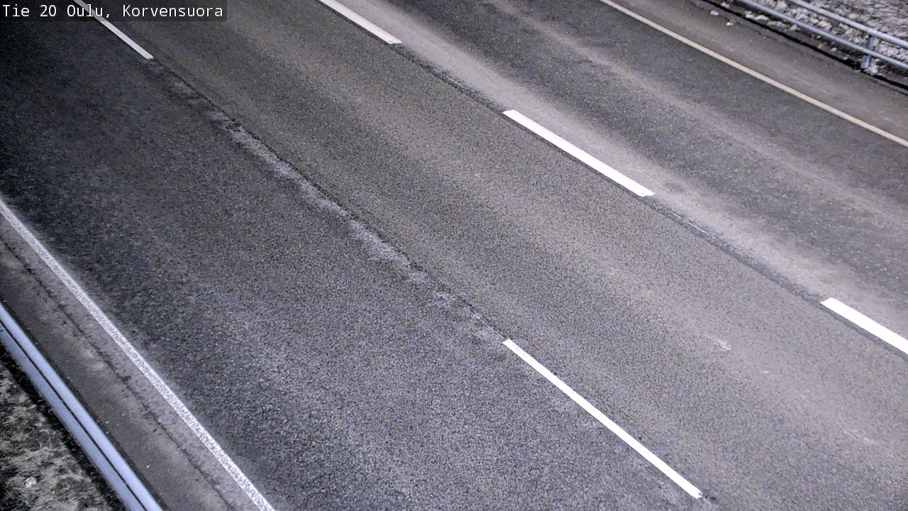 Weather Camera Image Väg 20 Uleåborg Korvensuora, Oulu, Pohjois-Pohjanmaa