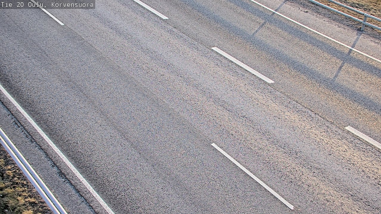 Weather Camera Image Road 20 Oulu Korvensuora, Oulu, Pohjois-Pohjanmaa