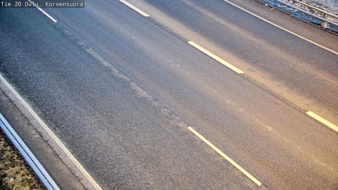 Weather Camera Image Väg 20 Uleåborg Korvensuora, Oulu, Pohjois-Pohjanmaa