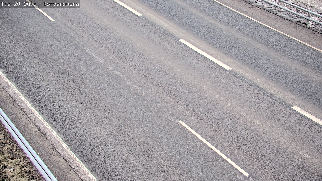Weather Camera Image Väg 20 Uleåborg Korvensuora, Oulu, Pohjois-Pohjanmaa