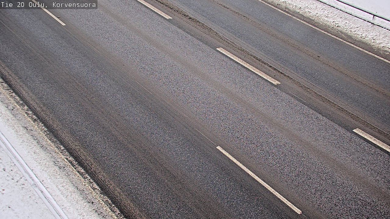 Weather Camera Image Väg 20 Uleåborg Korvensuora, Oulu, Pohjois-Pohjanmaa