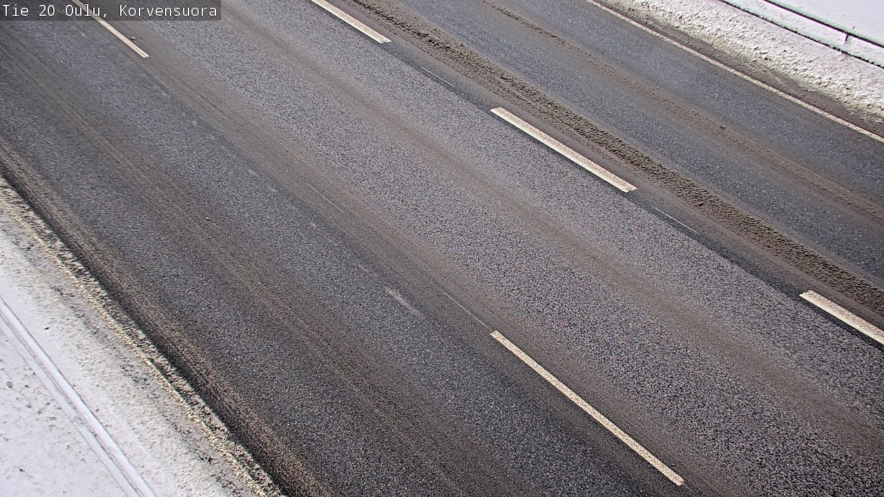 Weather Camera Image Väg 20 Uleåborg Korvensuora, Oulu, Pohjois-Pohjanmaa