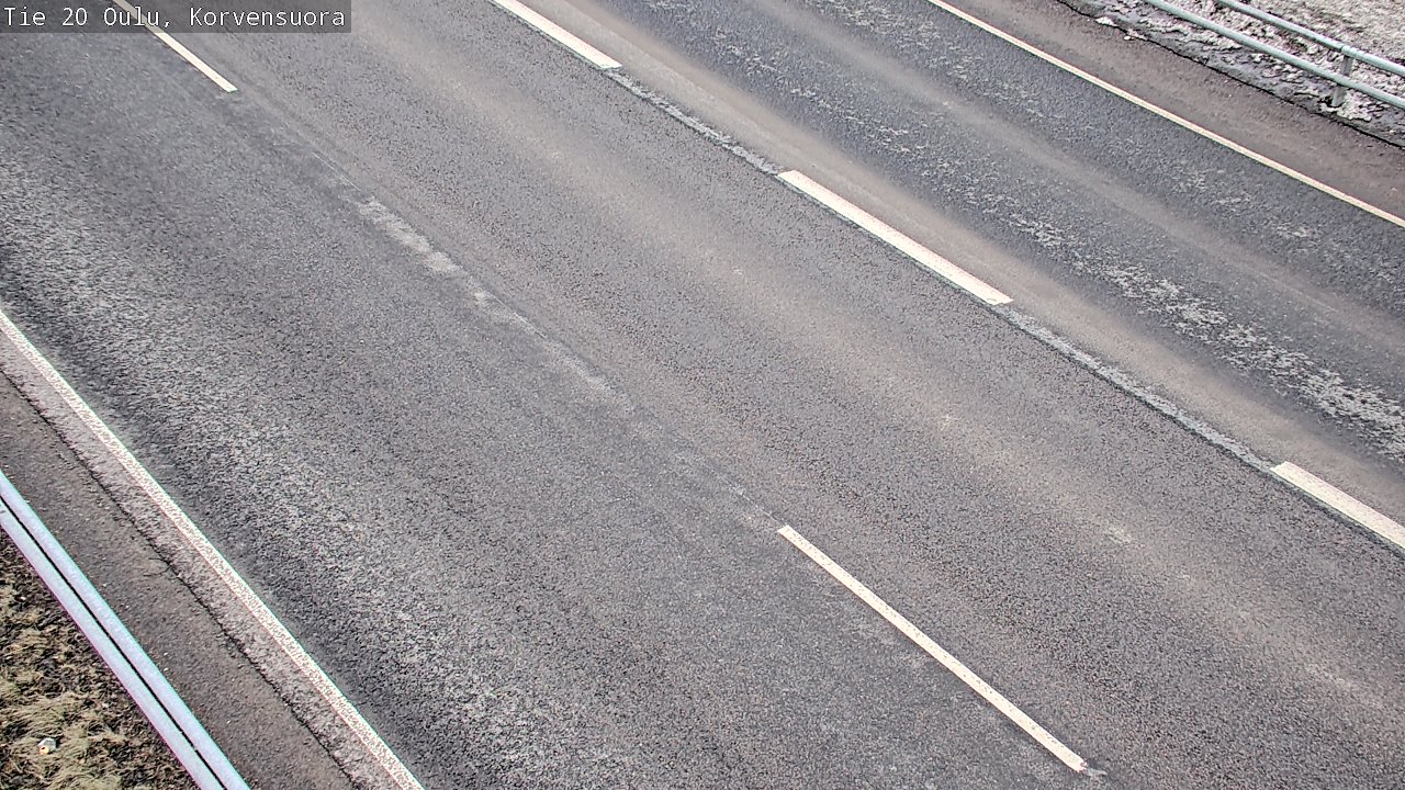 Weather Camera Image Väg 20 Uleåborg Korvensuora, Oulu, Pohjois-Pohjanmaa