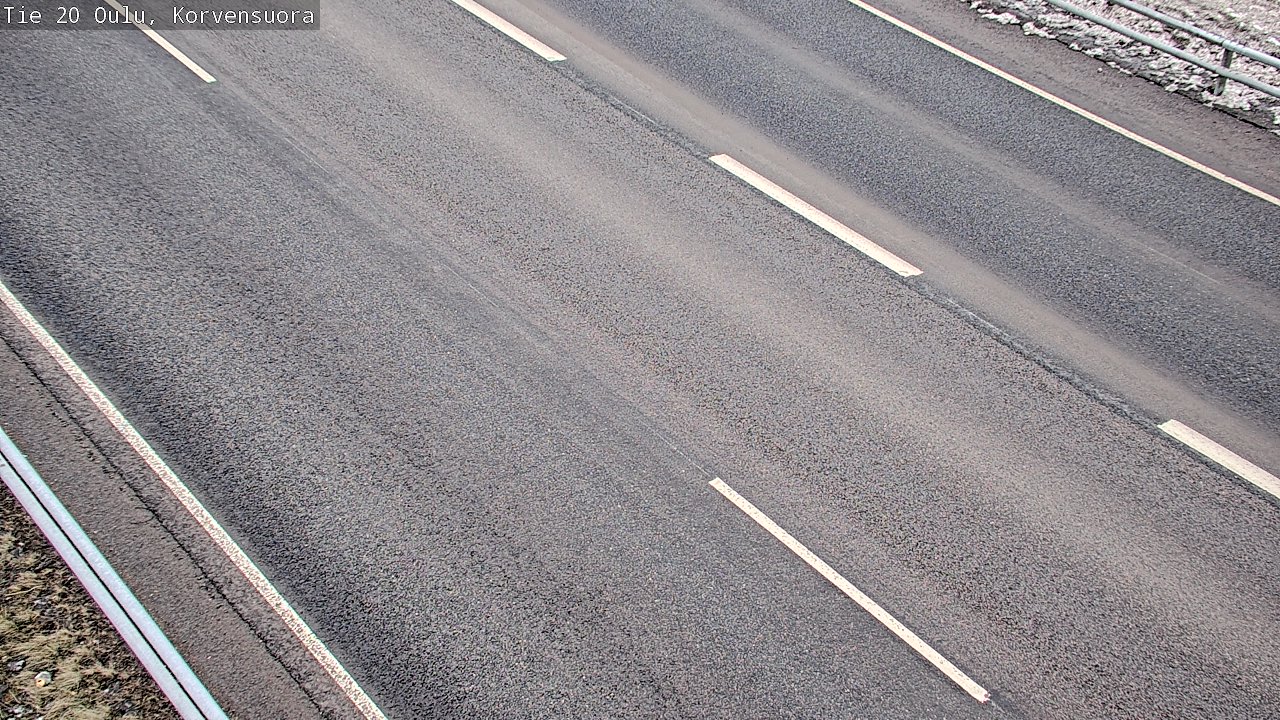 Weather Camera Image Road 20 Oulu Korvensuora, Oulu, Pohjois-Pohjanmaa