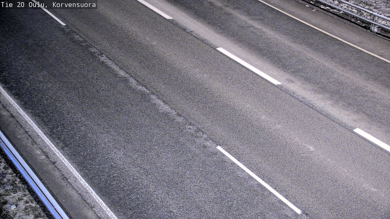 Weather Camera Image Väg 20 Uleåborg Korvensuora, Oulu, Pohjois-Pohjanmaa