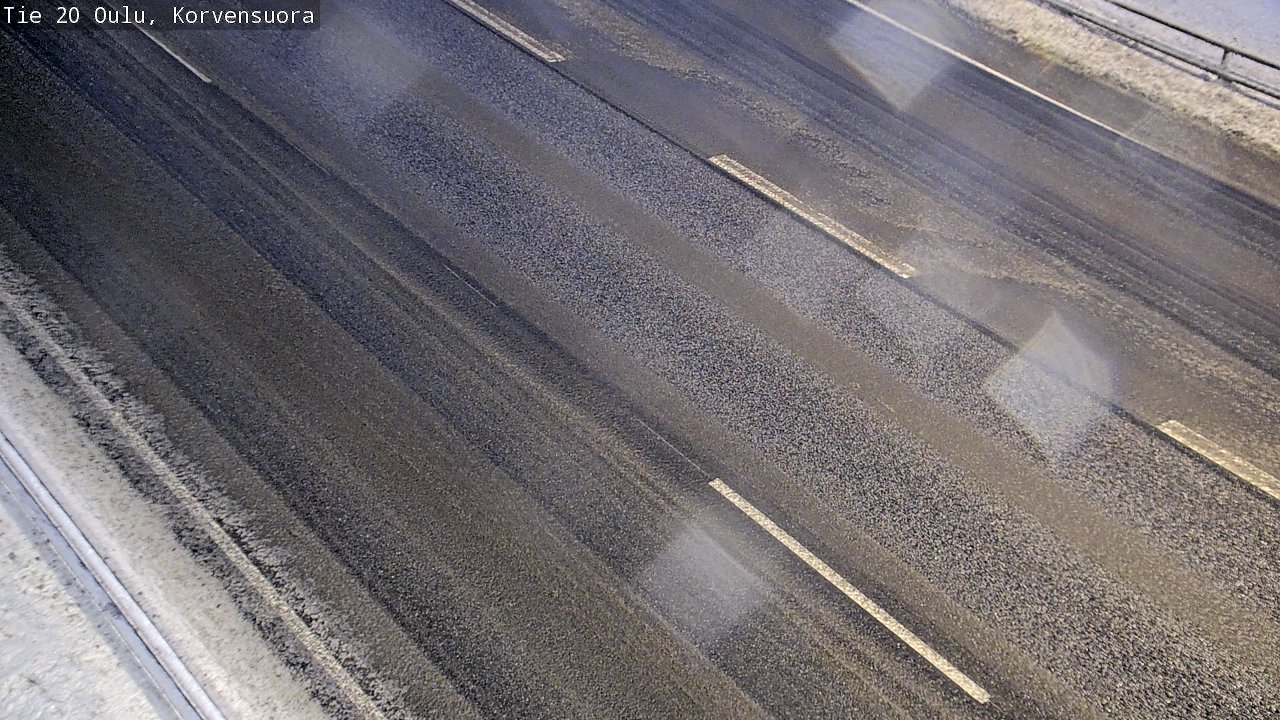 Weather Camera Image Väg 20 Uleåborg Korvensuora, Oulu, Pohjois-Pohjanmaa
