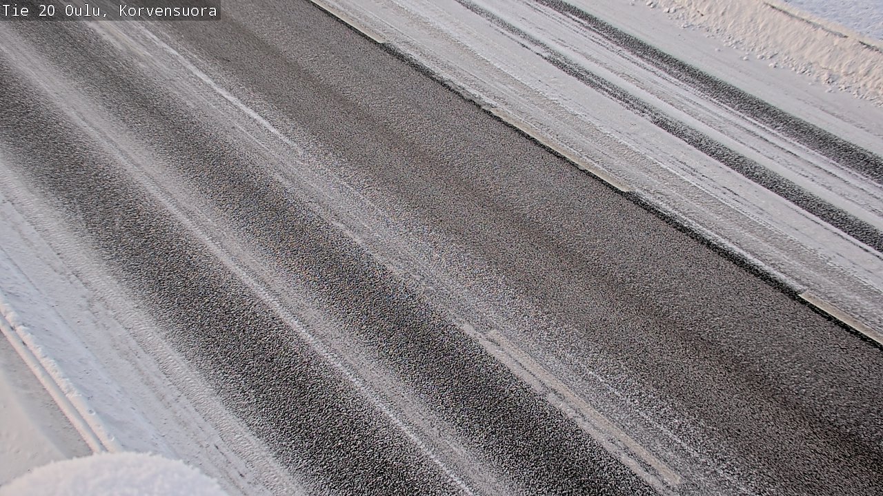 Weather Camera Image Road 20 Oulu Korvensuora, Oulu, Pohjois-Pohjanmaa