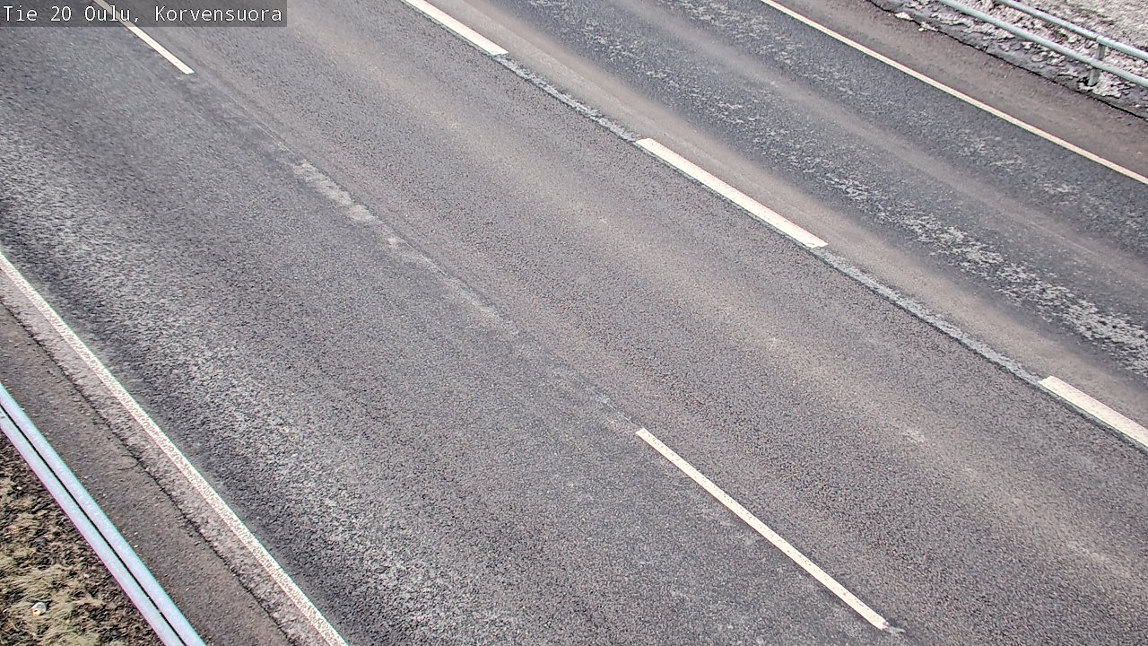 Weather Camera Image Väg 20 Uleåborg Korvensuora, Oulu, Pohjois-Pohjanmaa