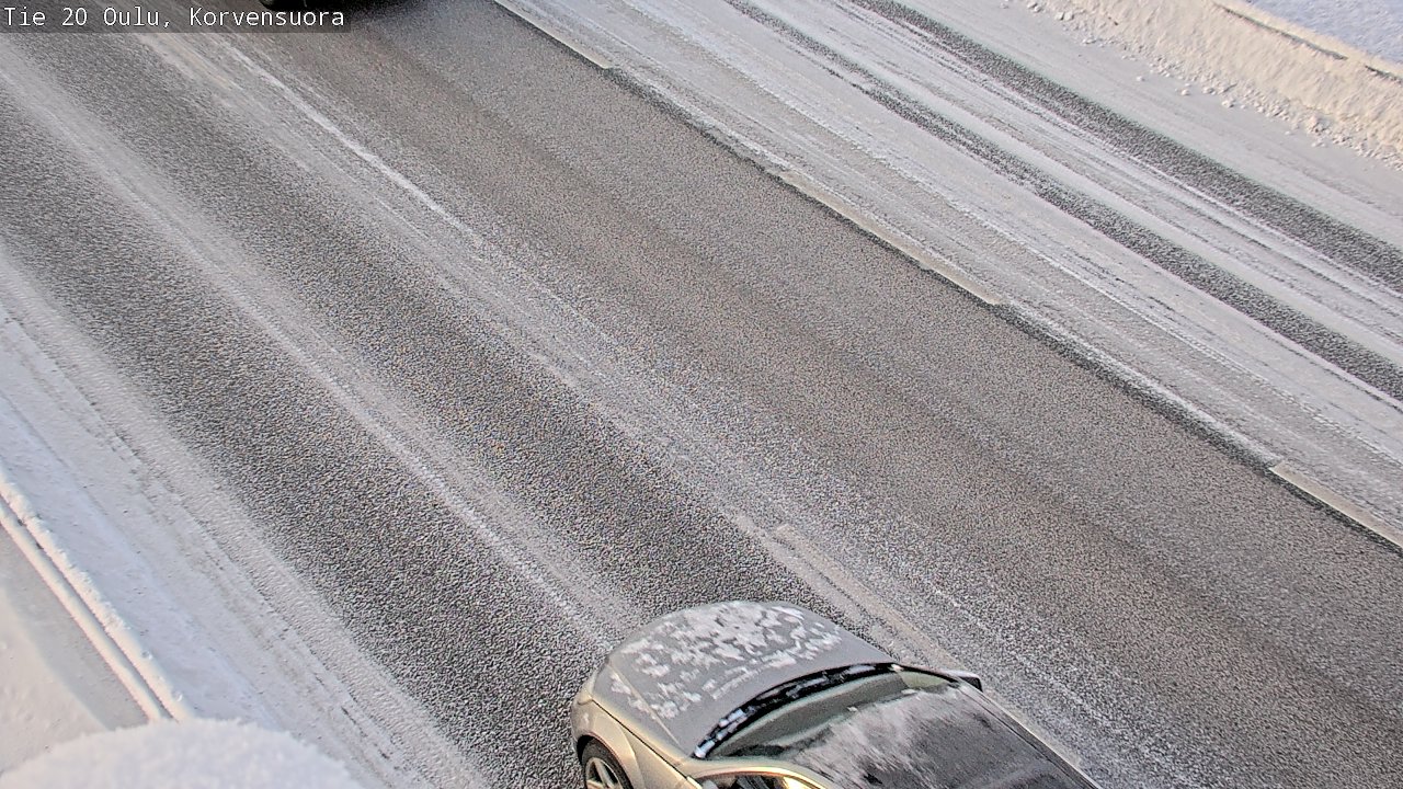 Weather Camera Image Road 20 Oulu Korvensuora, Oulu, Pohjois-Pohjanmaa