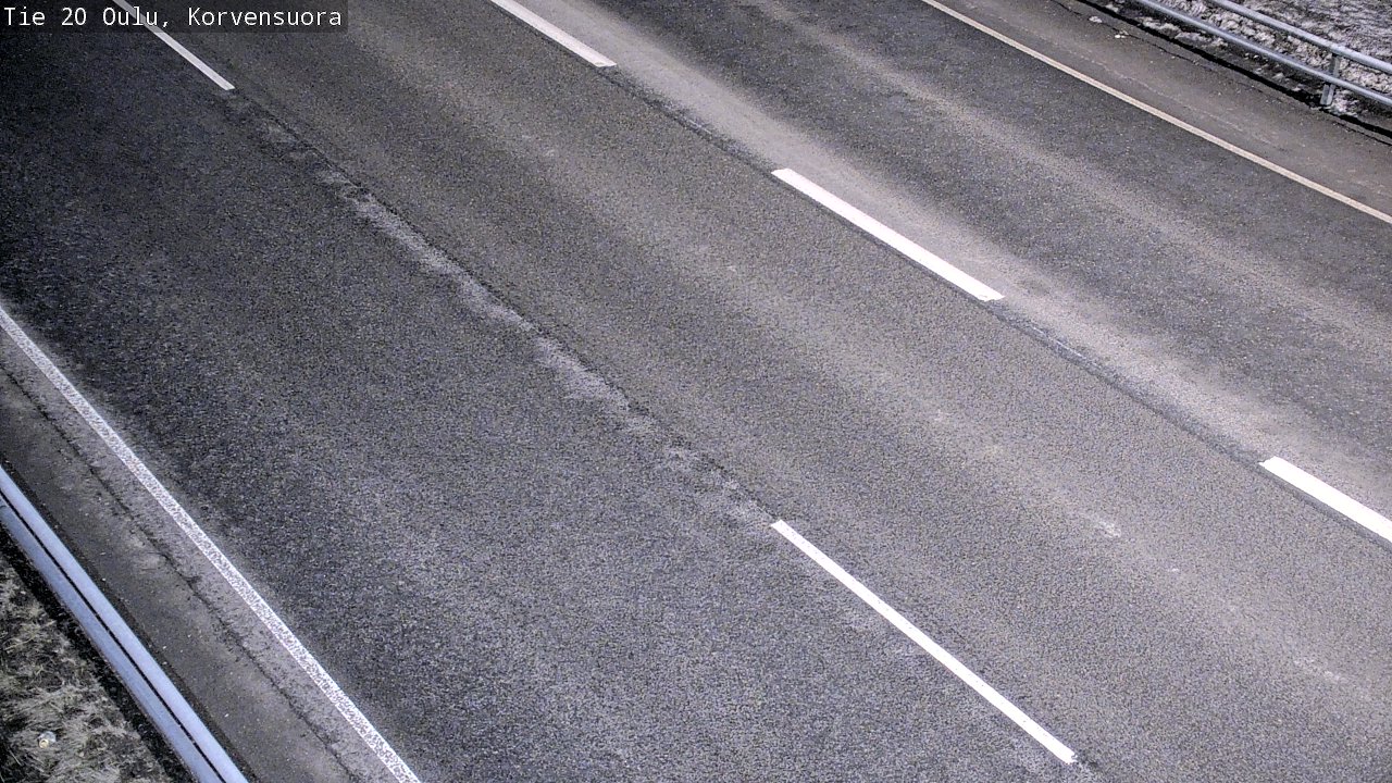 Weather Camera Image Väg 20 Uleåborg Korvensuora, Oulu, Pohjois-Pohjanmaa
