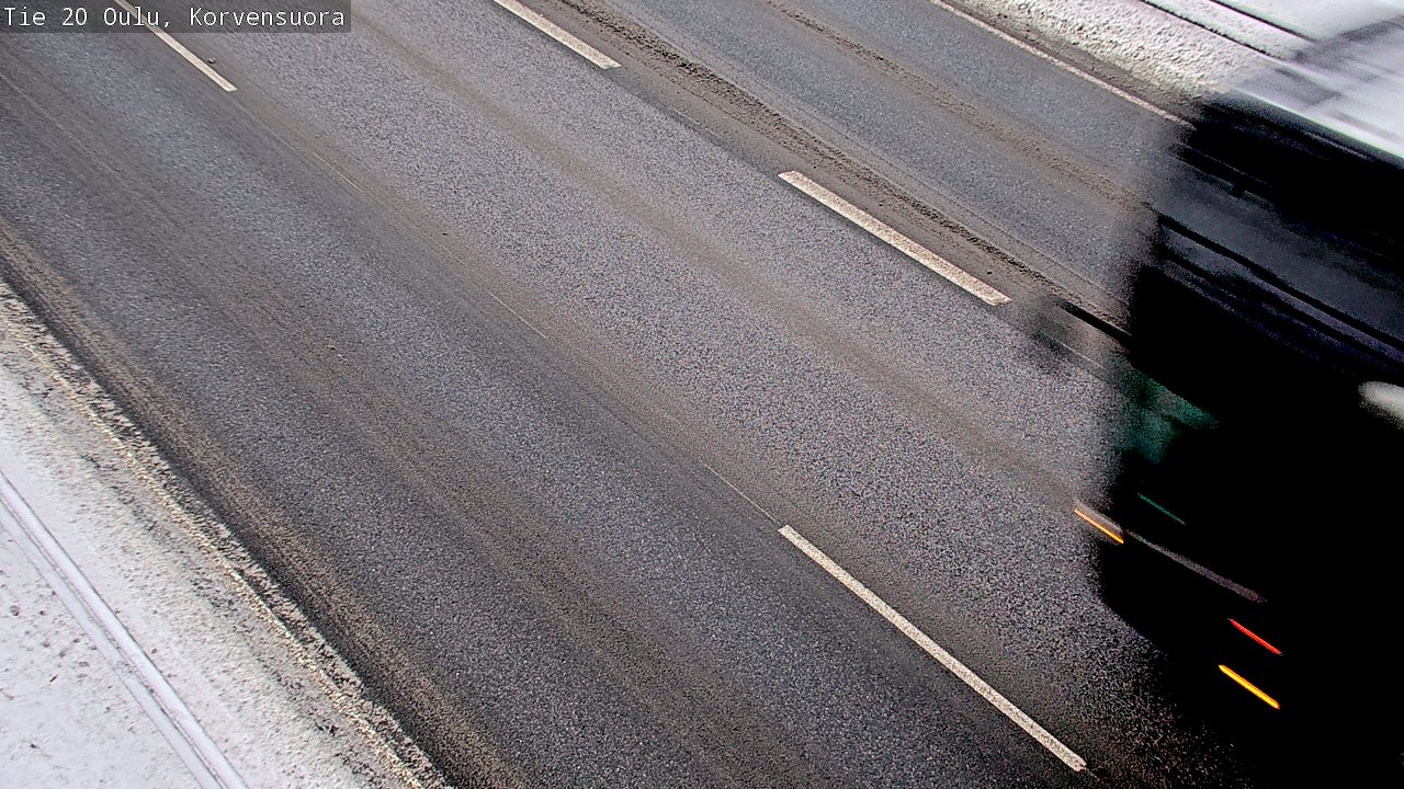 Weather Camera Image Väg 20 Uleåborg Korvensuora, Oulu, Pohjois-Pohjanmaa
