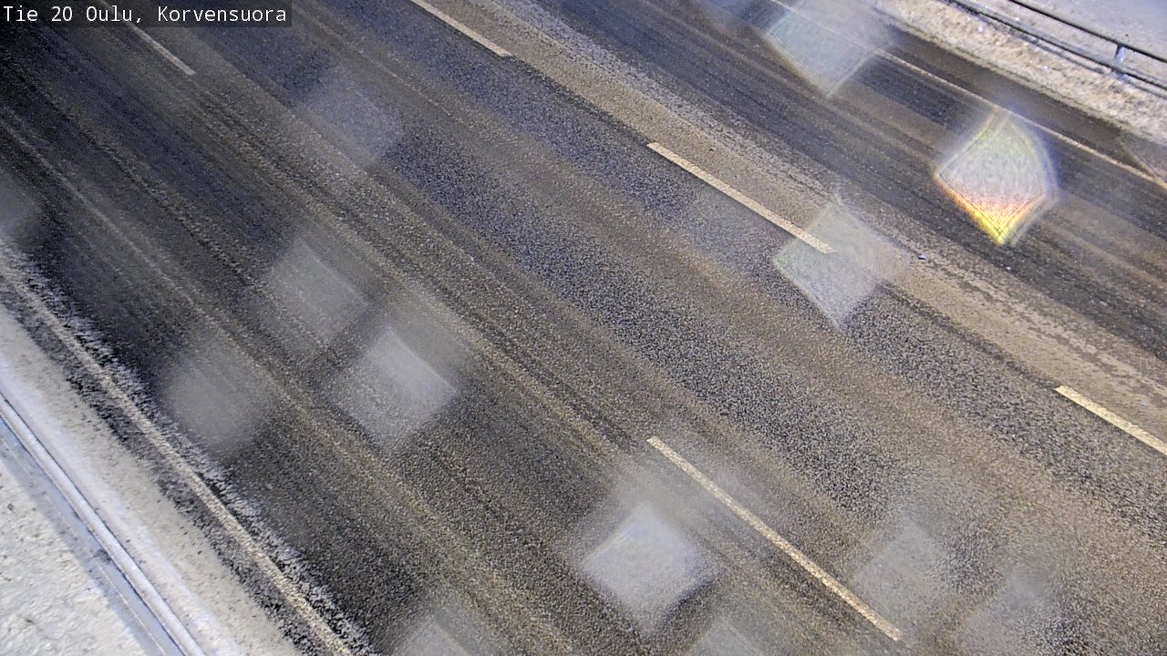 Weather Camera Image Väg 20 Uleåborg Korvensuora, Oulu, Pohjois-Pohjanmaa