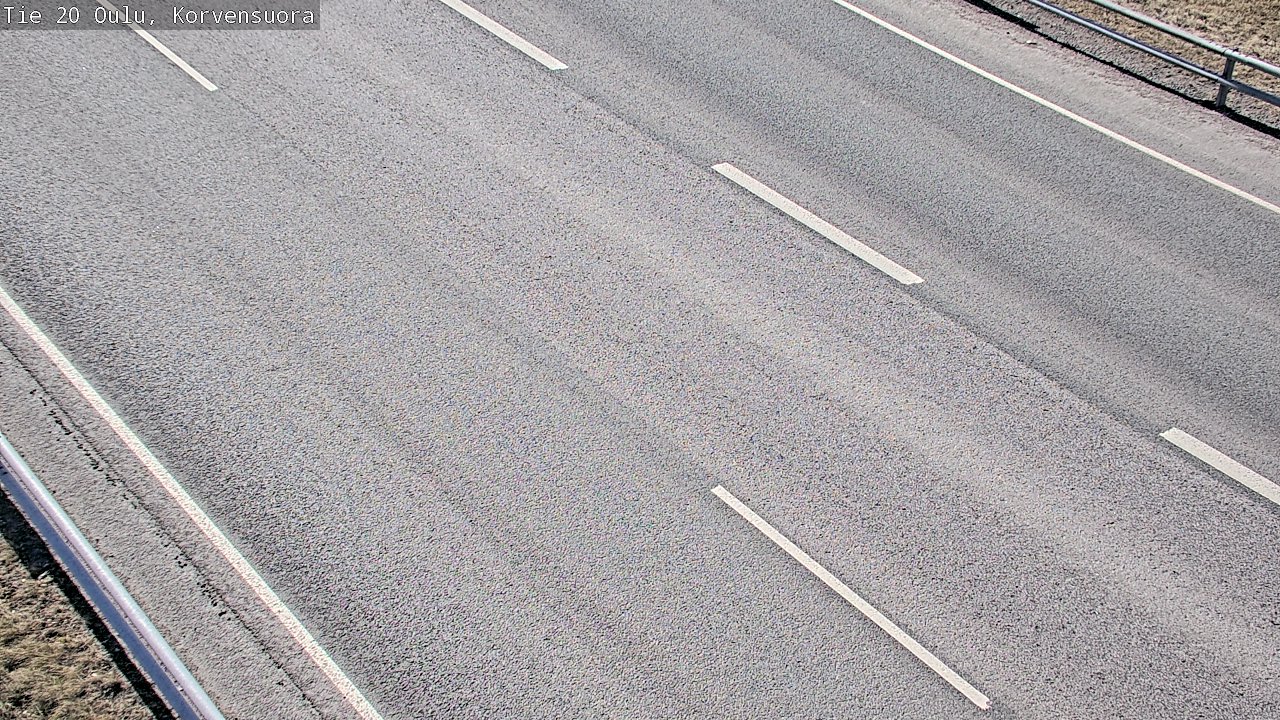 Weather Camera Image Road 20 Oulu Korvensuora, Oulu, Pohjois-Pohjanmaa