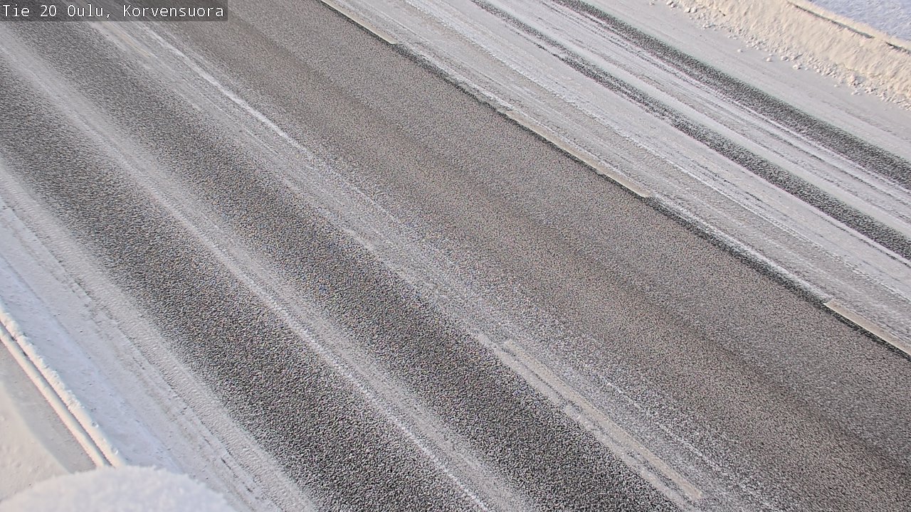 Weather Camera Image Road 20 Oulu Korvensuora, Oulu, Pohjois-Pohjanmaa