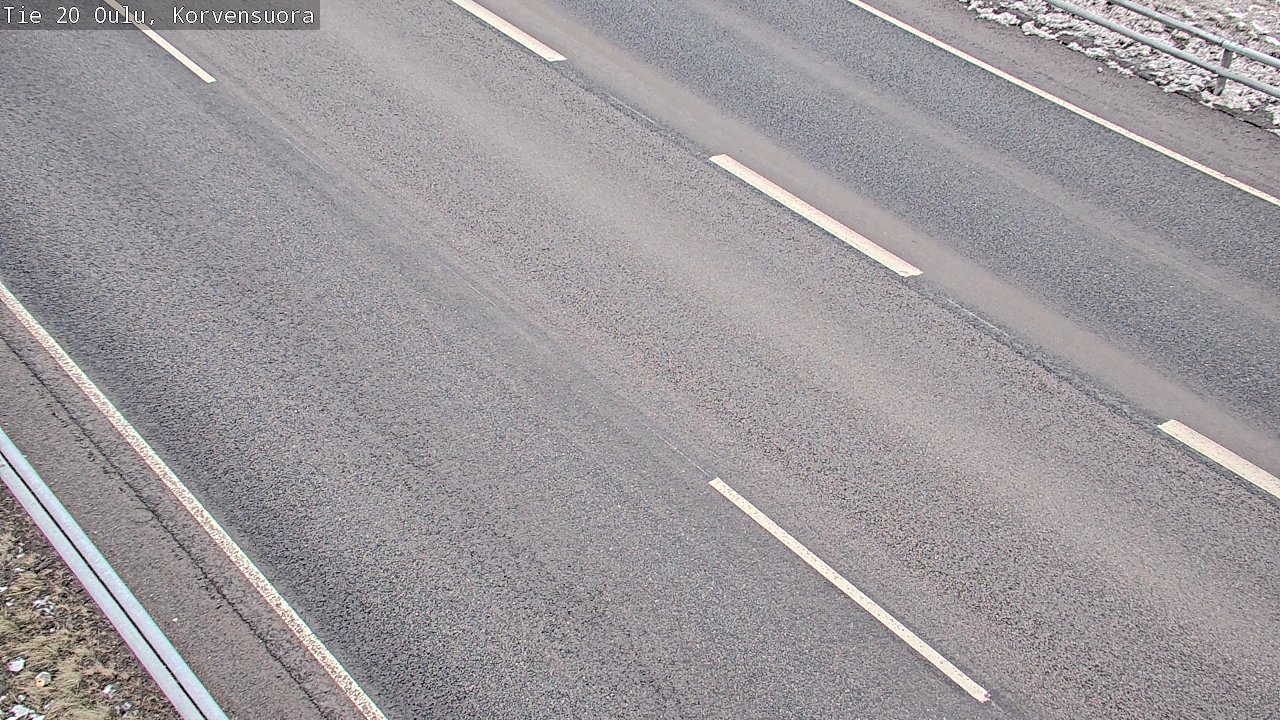 Weather Camera Image Road 20 Oulu Korvensuora, Oulu, Pohjois-Pohjanmaa