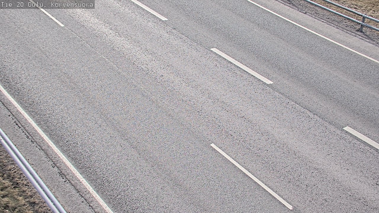 Weather Camera Image Road 20 Oulu Korvensuora, Oulu, Pohjois-Pohjanmaa
