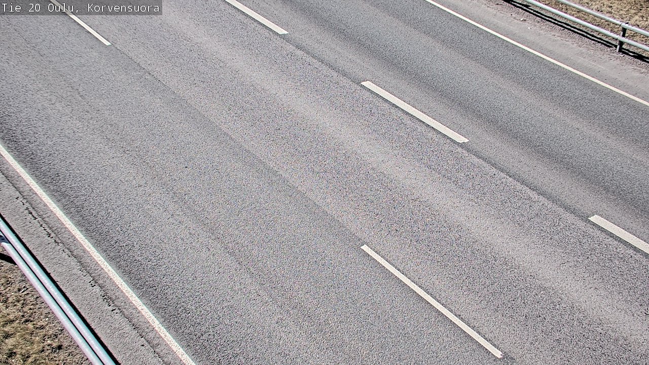 Weather Camera Image Road 20 Oulu Korvensuora, Oulu, Pohjois-Pohjanmaa