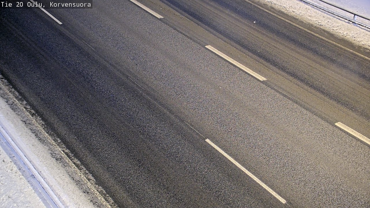 Weather Camera Image Väg 20 Uleåborg Korvensuora, Oulu, Pohjois-Pohjanmaa