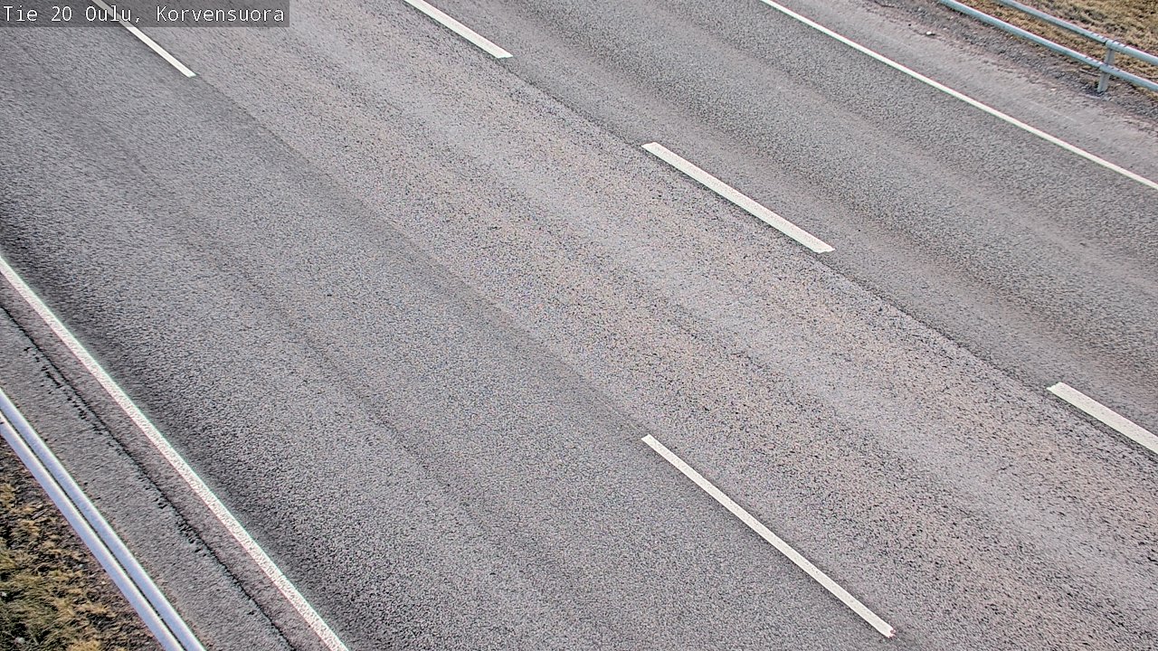 Weather Camera Image Road 20 Oulu Korvensuora, Oulu, Pohjois-Pohjanmaa