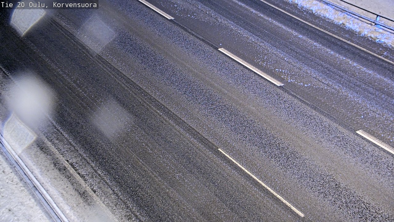 Weather Camera Image Väg 20 Uleåborg Korvensuora, Oulu, Pohjois-Pohjanmaa