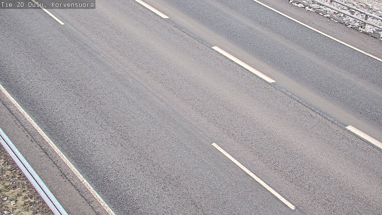 Weather Camera Image Road 20 Oulu Korvensuora, Oulu, Pohjois-Pohjanmaa