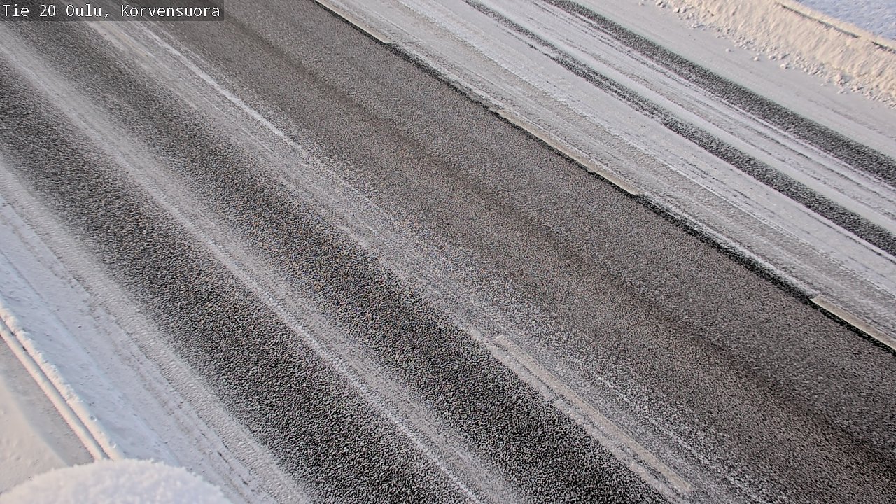 Weather Camera Image Road 20 Oulu Korvensuora, Oulu, Pohjois-Pohjanmaa