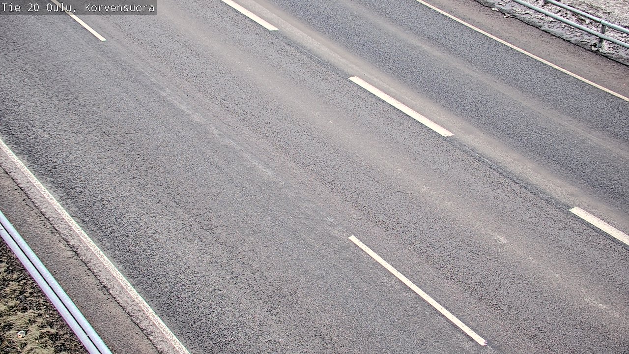 Weather Camera Image Väg 20 Uleåborg Korvensuora, Oulu, Pohjois-Pohjanmaa