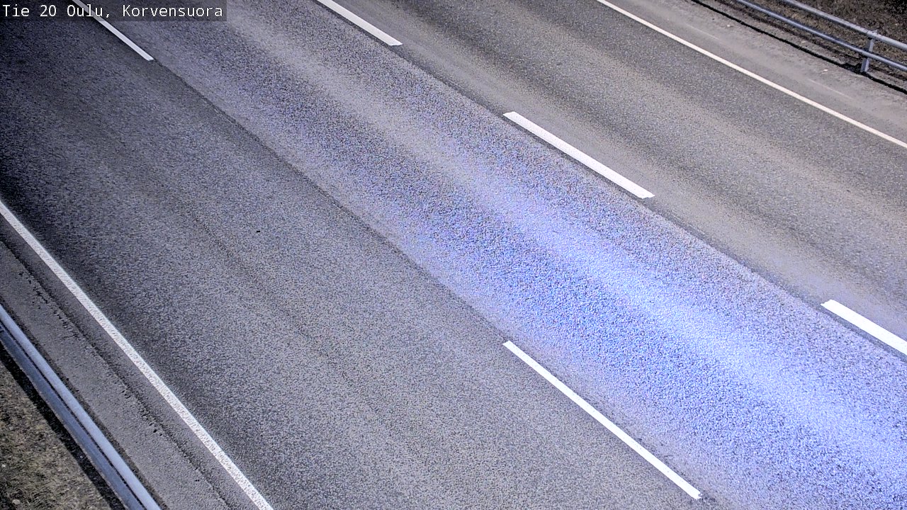 Weather Camera Image Road 20 Oulu Korvensuora, Oulu, Pohjois-Pohjanmaa
