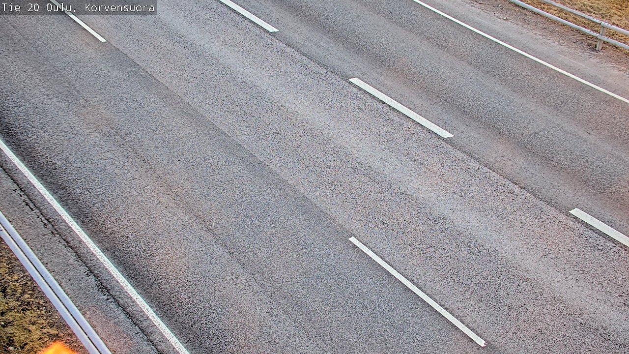 Weather Camera Image Road 20 Oulu Korvensuora, Oulu, Pohjois-Pohjanmaa