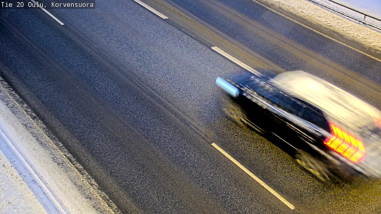 Weather Camera Image Väg 20 Uleåborg Korvensuora, Oulu, Pohjois-Pohjanmaa