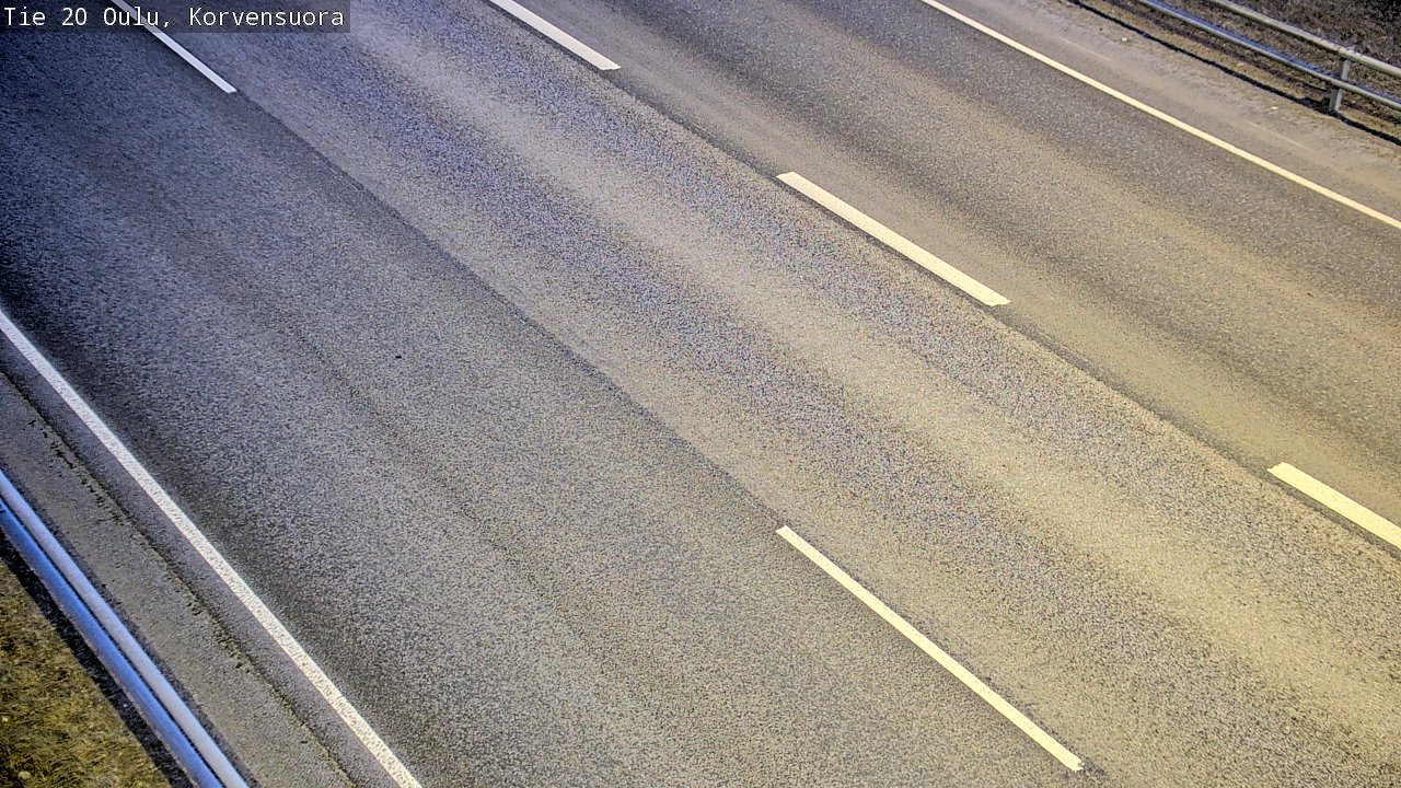 Weather Camera Image Road 20 Oulu Korvensuora, Oulu, Pohjois-Pohjanmaa