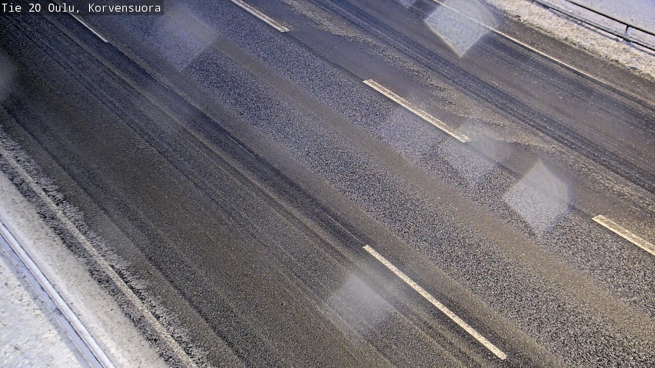 Weather Camera Image Väg 20 Uleåborg Korvensuora, Oulu, Pohjois-Pohjanmaa