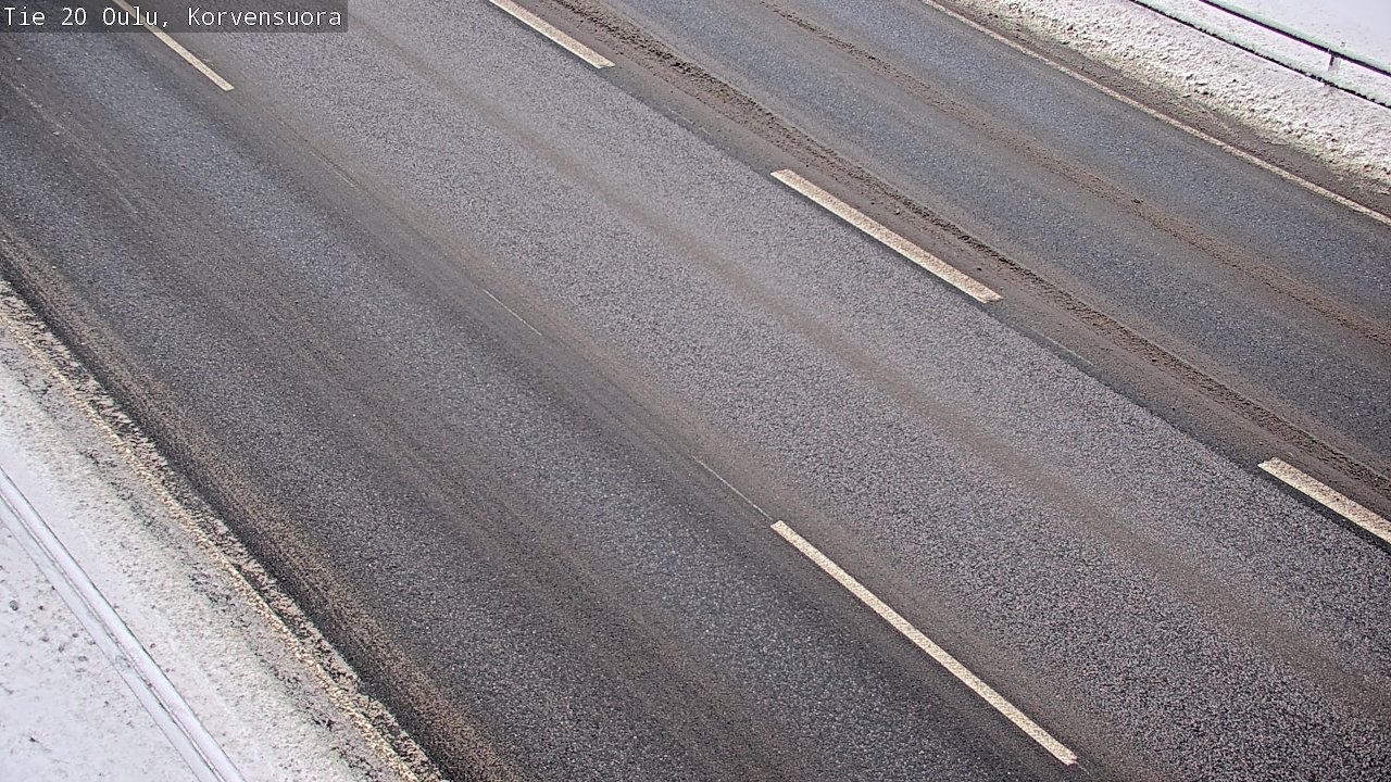 Weather Camera Image Väg 20 Uleåborg Korvensuora, Oulu, Pohjois-Pohjanmaa