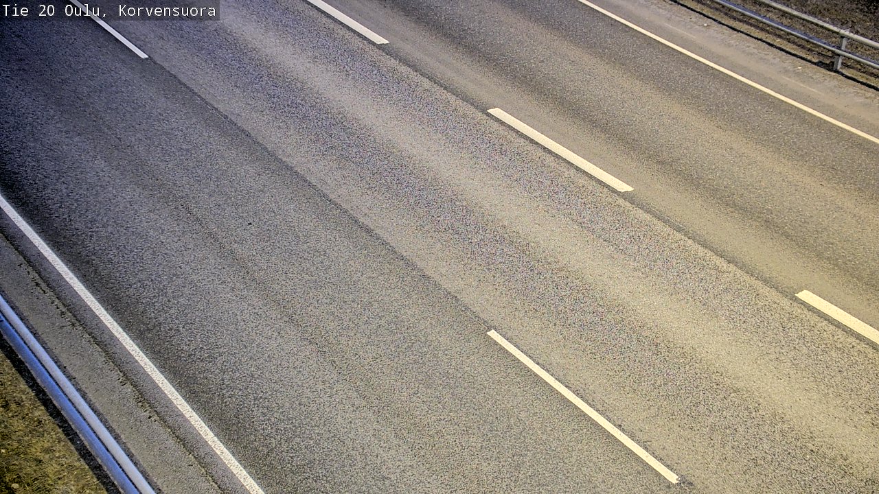 Weather Camera Image Road 20 Oulu Korvensuora, Oulu, Pohjois-Pohjanmaa