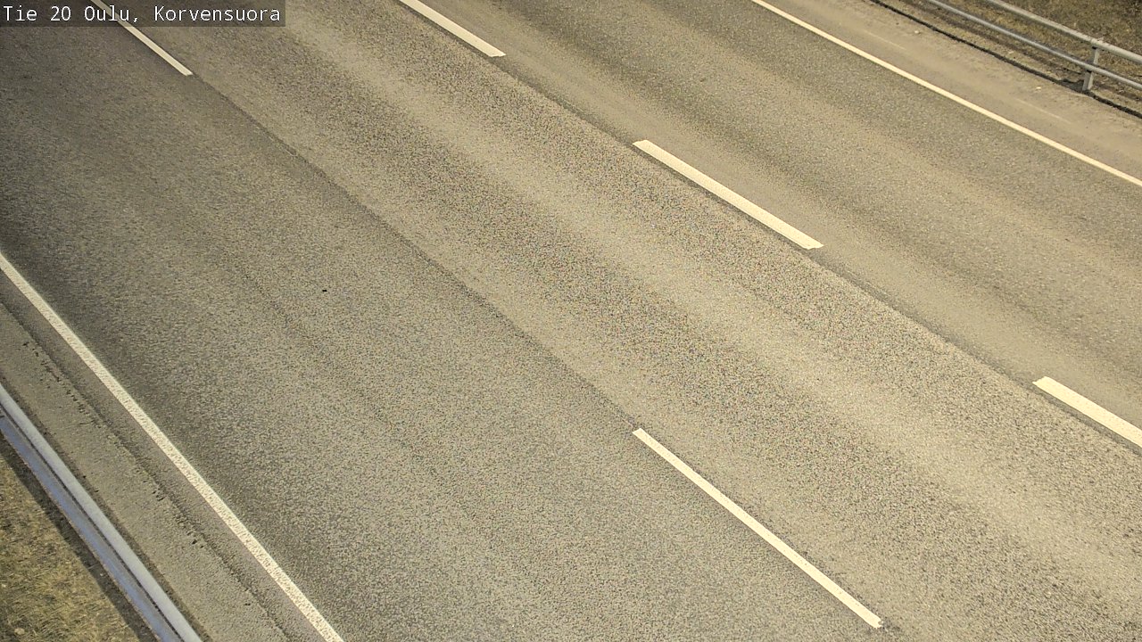 Weather Camera Image Road 20 Oulu Korvensuora, Oulu, Pohjois-Pohjanmaa