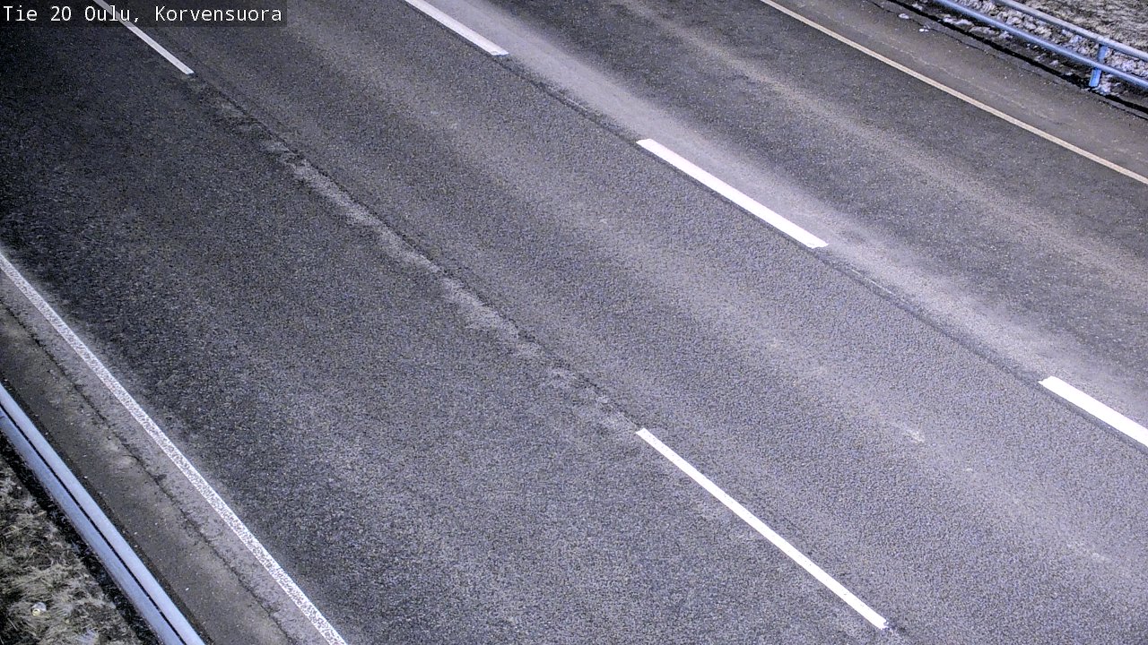 Weather Camera Image Väg 20 Uleåborg Korvensuora, Oulu, Pohjois-Pohjanmaa