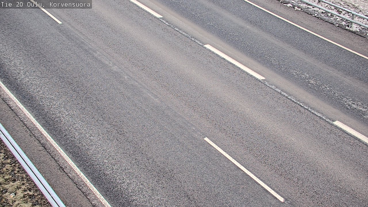 Weather Camera Image Väg 20 Uleåborg Korvensuora, Oulu, Pohjois-Pohjanmaa