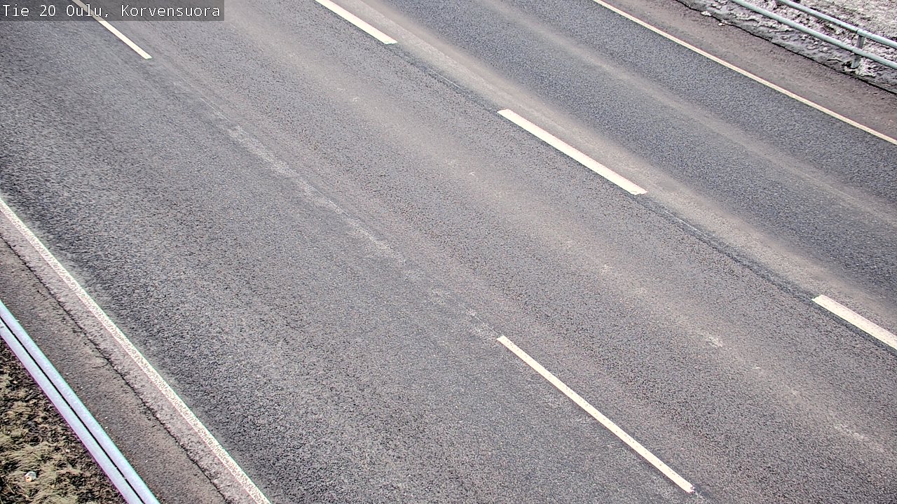 Weather Camera Image Väg 20 Uleåborg Korvensuora, Oulu, Pohjois-Pohjanmaa